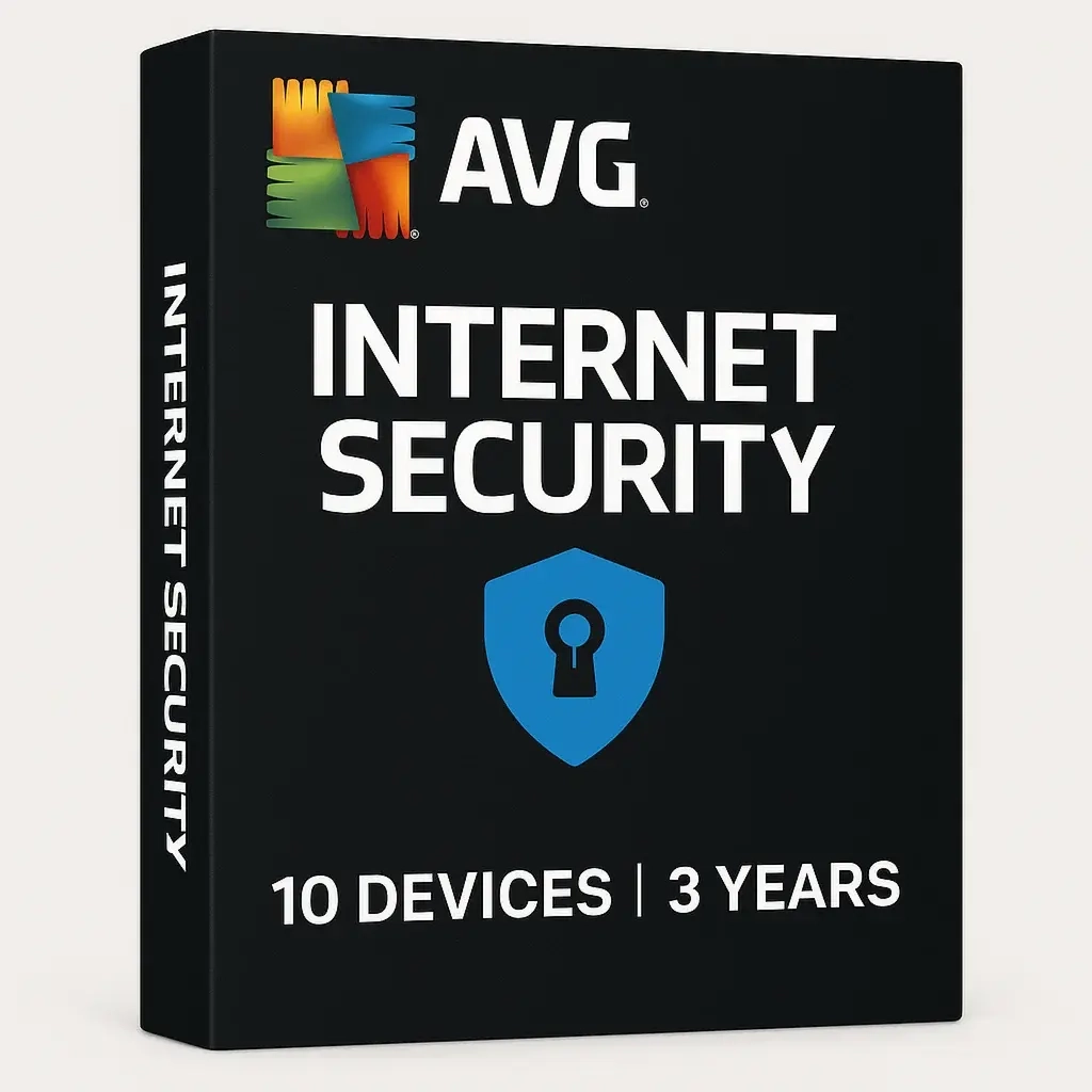 AVG Internet Security: Ключ на 10 устр. на 3 года (Онлайн)